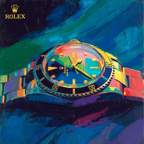 Rolex watch pop art - art, 30x30