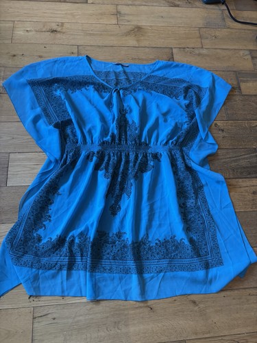 Womens blue black paisley - womens,