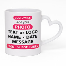 Personalised Photo Mug Heart