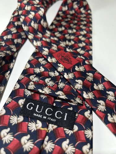 Rare gucci vintage silk - silk, tie