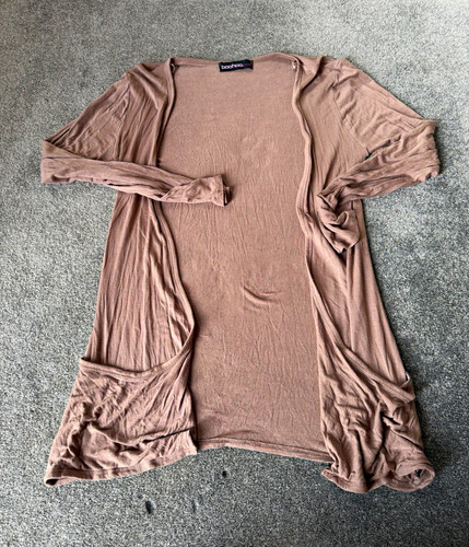 Brown boohoo cardigan size - cardigan,