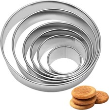 6-Piece Stainless Steel Round