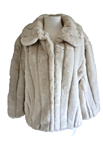 Vintage faux fur cropped cream - vintage,