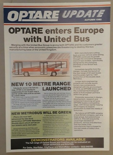 Optare update company - optare,