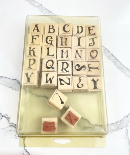 Stampin antique alphabet - up,