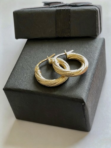 Hoop earrings 9ct - 9ct, yellow