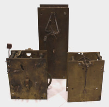 3X Antique Longcase Clock Movements, Clockmakers Spare Parts