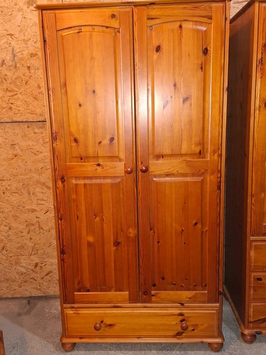 Honey pine wardrobe - ,, one