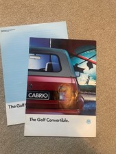 VW Golf Convertible Mk1 Brochure 1990 - GTi  Clipper  Volkswagen