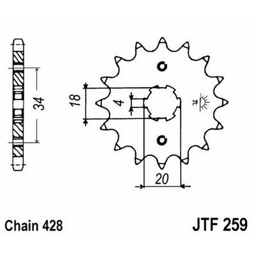 259 z12 sprocket - for, honda