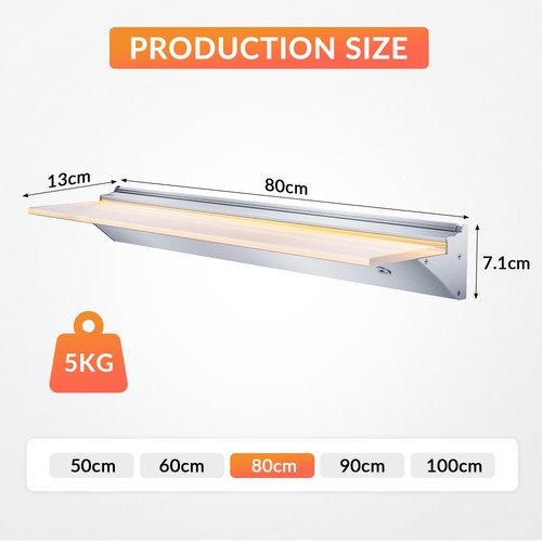 Floating led wall - floating, shelf