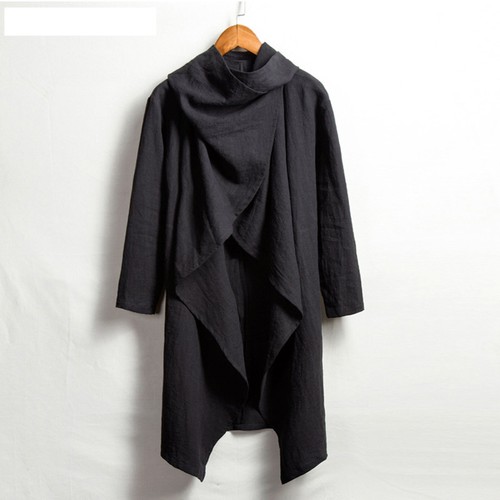Men hooded cape - cape, poncho