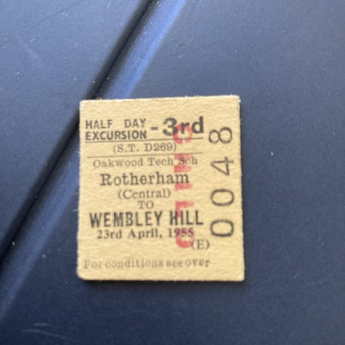 Half railway ticket - , railway.