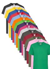 Fruit of the Loom Plain Cotton Kids Childrens Childs Boys Girls Tee T-Shirt