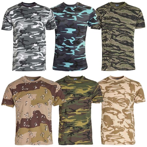 Mens short sleeved - mens, camouflage