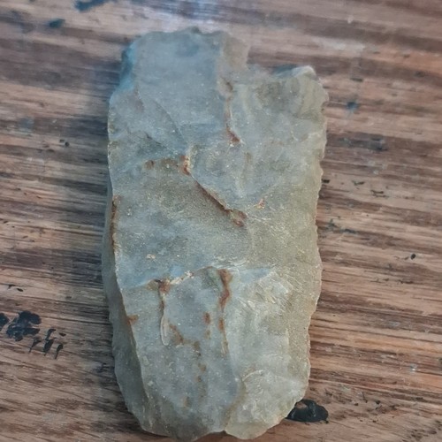 Flint knapped stone point - point, /