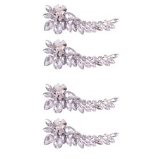  2 Pairs Sparkly Shoes Clips