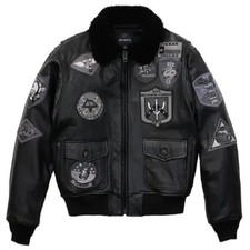 Men’s Black Aviator Bomber