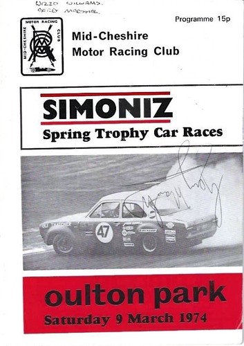Autographed racing programme