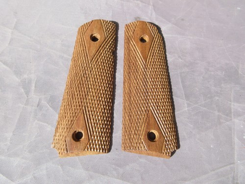 Army pistol wooden grips - pistol,