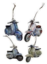 Scooter Christmas Tree Decorations- Set of 4 - Scooter Gifts - MS1/2/3/4-D