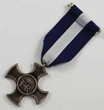 Superb Full Size Replica WW2 Distinguished Service Medal with Ribbon. ER/Cross