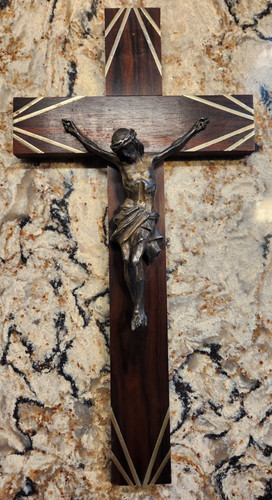 Antique jesus inlaid - antique,