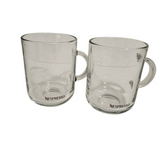 Pair of Nespresso Vertuo glass