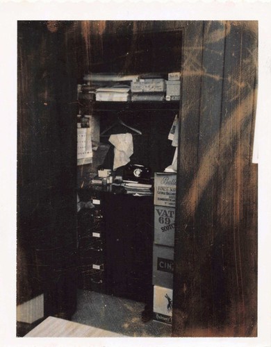 Vtg photo closet telephone - closet,
