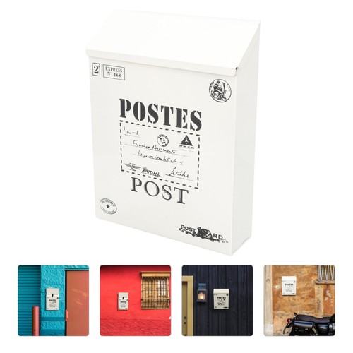 Lockable retro letter box - lockable, wall