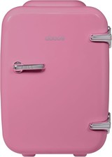 Abode A4CLR201P Mini Fridge 4L Thermoelectric Mini Cooler & Drinks Warmer Pink