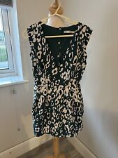 Zara Trafaluc Green Animal Leopard Print Playsuit Size S