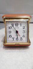 Vintage Estyma Portable Folding Alarm Clock - Works 3" x 3"