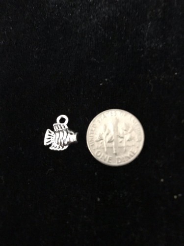 Fish antique silver - , charm
