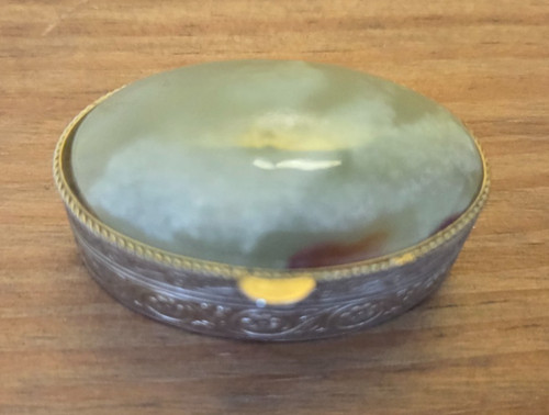 Vintage oval shaped metal - vintage,