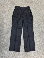 Black Cargo Trousers Heavy