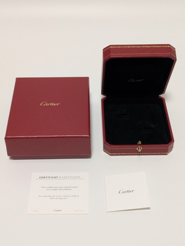 Cartier cufflinks case empty