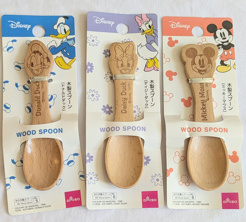 Disney wood spoon set - wd, 3pc