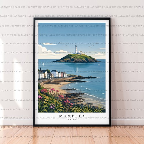 Mumbles illustration print - illustration,