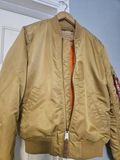 Alpha Industries Inc usa  Gold Bomber Jacket M BNWOT