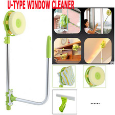 Household Telescopic Glass Washer Double-sided Sponge Window Cleaner High-rise