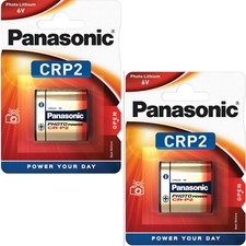 2 X PANASONIC CRP2 6V Lithium