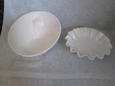 10 Strawberry Street Asymmetric & Fluted Snack Serving Salad Bowls VGC