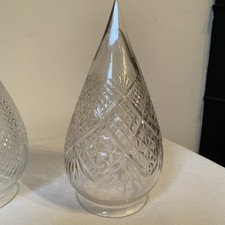 Antique Cut Glass Lampshade Victorian