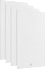 Acoustic Panels, 4 Pack ROOM KIT, Large, 116 x 58cm, Pure White RRP 129.99