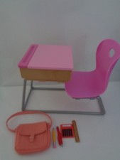 our generation dolls school desk with bag caculator pen & pencil og