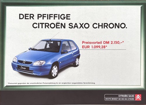 Citroen saxo chrono - saxo, brochure