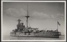 HMS WARSPITE. GENUINE PC. ROYAL NAVY. DREADNOUGHT. BATTLESHIP