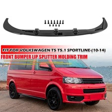 CARBON FIBER LOWER FRONT SPLITTER BUMPER LIP For VW T5 T5.1 Sportline 2010-2014