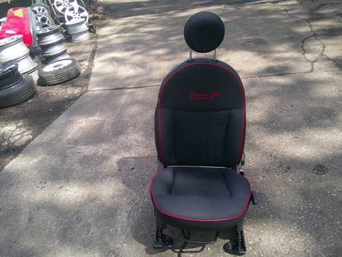 Fiat 500 red seat - red,